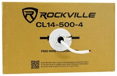 Rockville CL14-500-4 CL2 Rated 14 AWG 500′ 4 Conductor Speaker Wire In Ceiling