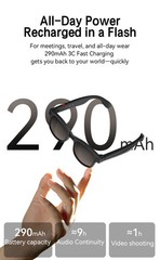 AI Smart Glasses Real-Time Translation 8MP Camera Image Recognition 4k HD Video
