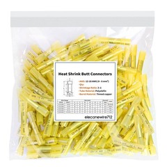Heat Shrink Butt Splice Wire Connector Insulated Waterproof Crimp Terminals kits