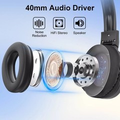 Stereo Foldable Receiver Over-Ear Headphone uses 2 AAA batteries (Not included)