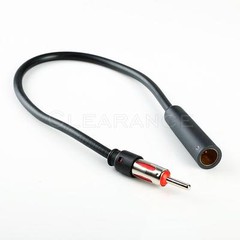 12″ Universal Male Female Car AM FM Antenna Extension / Extender Cable (1 ft.)
