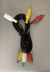 4 FT COMPOSITE RCA AUDIO VIDEO CABLE YELLOW WHITE RED CORD for DVD VCR TV CAM