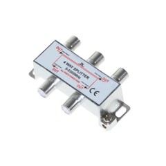 4-Way TV Coaxial Cable Splitter 5-2300MHz for RG6 RG59 TV Antenna Coax Adapter