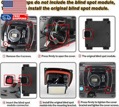 LED Tail Lights Compatible with Ford F150 2021 2022 2023 Raptor with Blind Spot