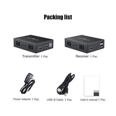 HDMI KVM USB Extender Transmit 1080p HD Video Over Cat5e/6 Ethernet Cable 50m…