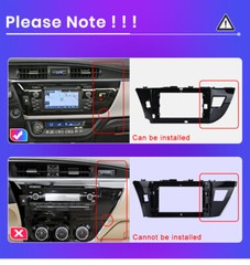Apple CarPlay GPS Navi Android 15 Car Stereo Radio For Toyota Corolla 2014-2016