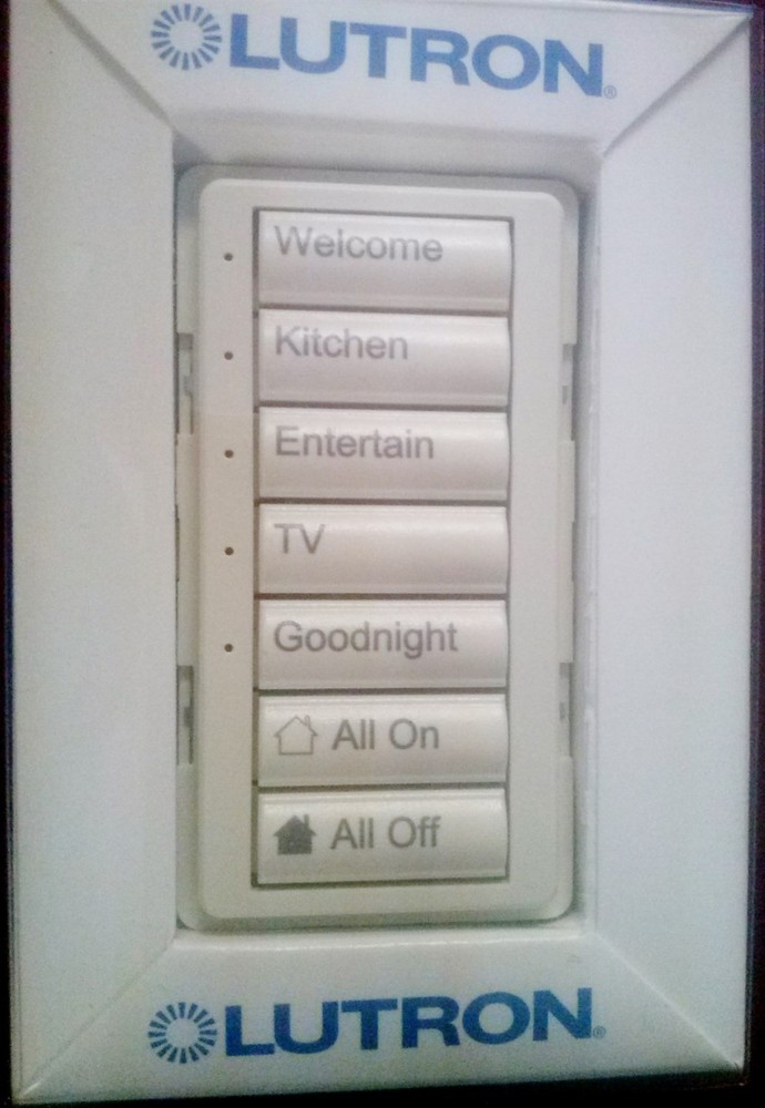 LUTRON RALK-5W-AO-LA-E RadioRA 5 Button Kit Control Switch Almond Radio RA