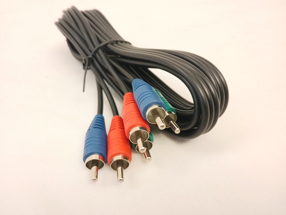 Green Blue Red RCA Connectors 2 RCA Component Video Cable 6 ft RGB for DVD HDTV