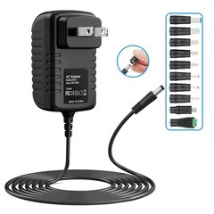 5V 2A Adapter Versatile Charger Cord with 10 Plugs USB Hub TV Box Tablet Camera