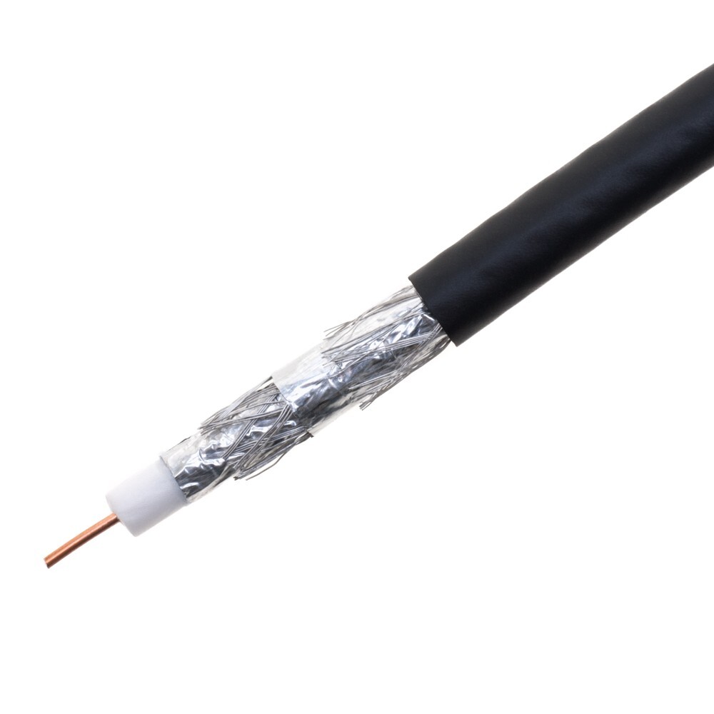 500FT/1000FT RG6 Quad Shield Outdoor Coaxial Cable 18AWG for Satellite TVs
