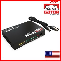 4K HDMI 2.0 Cable Repeater Mirror Splitter Amplifier HUB Box 3D 1 In 4 Out 1×4