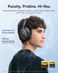 Baseus Bass Adaptive Active Noise Cancelling Headphones LDAC Hi-Res Sound BH1