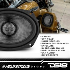 DS18 PRO-CF69.4NR 6.9″ Mid-Bass Speaker Water Resistant Carbon Fiber Cone 600 W