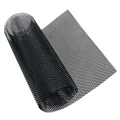 Car Grill Mesh,40 x 13 inch Universal Black Mesh,Aluminum 8x4mm Rhombus Black