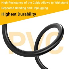 10 FT 18AWG DC Power Extension Cable 5.5×2.5mm Male To Female Plug Cord