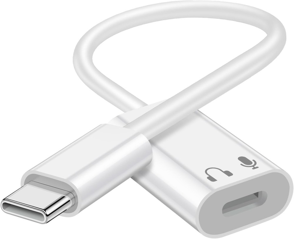 USB C to Lightning Audio Adapter, USB Type C Male to Lightning Female Earphone C
