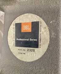 Vintage JBL Compression Driver, Throat Adapter, Radial Horn