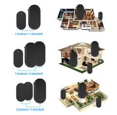 KERUI Wireless Doorbell Waterproof Door Bell Kit Home House Ring Bell US Stock