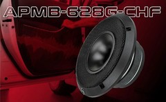 Audiopipe APMB-628G-CHF 6.5″ 150W RMS Compression Horn Midrange Speakers