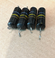 * FOUR * Sprague Bumble Bee Capacitors .1uF 600 Volts 20%