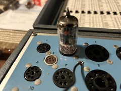 VINTAGE PAIR GE 5814A AMP TUBES FIVE STAR