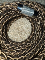 HiFi Audiophile Copper Braided 8W Cat 8 LAN Cable Speaker Interconnect Cable 3m