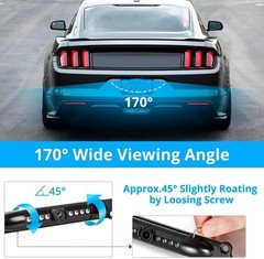 NEW License Plate Metal Frame Rear View Backup Camera CMOS HD LED Night Vision
