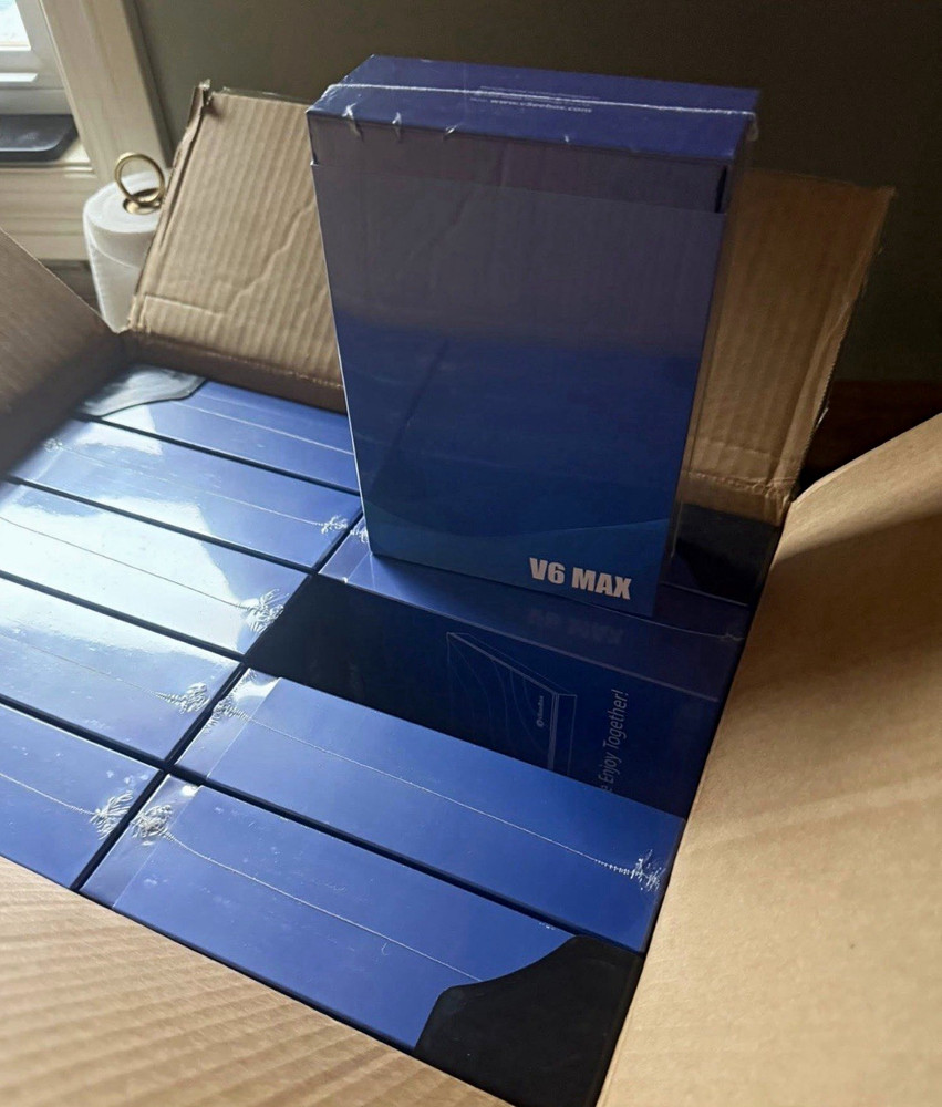 vSeeBox V6 Max (V6 MAX) Media Streamer Box Set, Blue