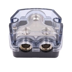 2 Way Distribution Block 0-4 AWG In, 4-8 AWG Out Car Audio Amp Power or Ground