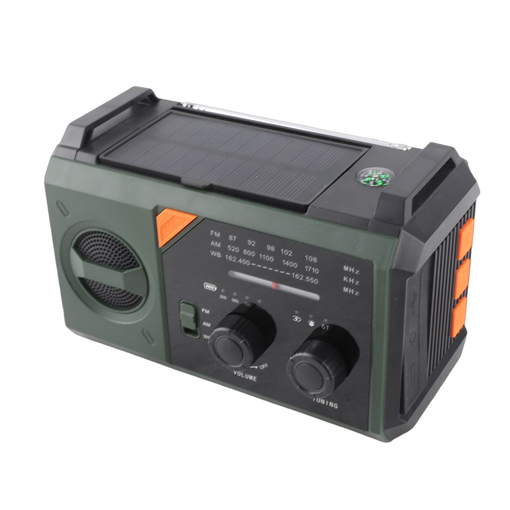 Emergency Radio AM FM WB 30000mAh Battery Solar Panel Radio For Household Use