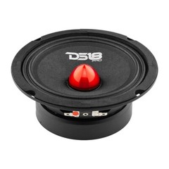 DS18 PRO-GM8.4B Car Speaker 8″ Midrange Red Aluminum Bullet 580W Max 4 Ohm 2pack