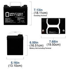 Mighty Max 12V 35AH INT Replacement Battery for Xtreme Deep Cycle