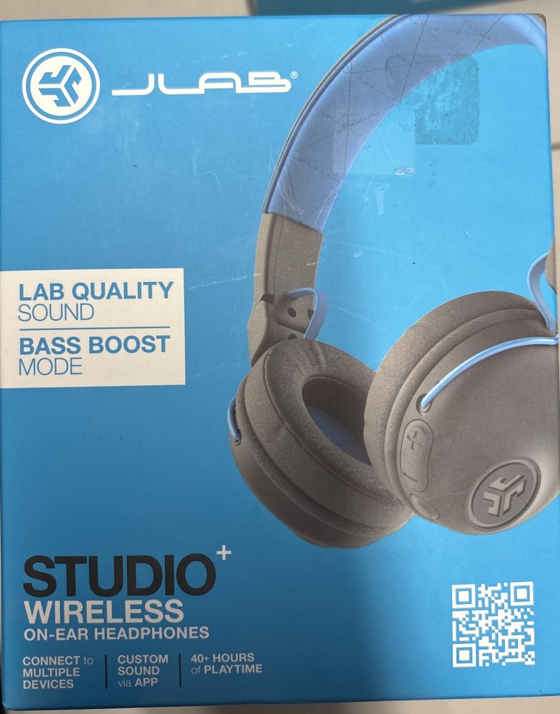 JLAB AUDIO STUDIO BLUETOOTH WIRELESS ON EAR HEADPHONES 30 HOURS OF PLAY TIME