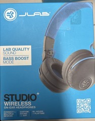 JLAB AUDIO STUDIO BLUETOOTH WIRELESS ON EAR HEADPHONES 30 HOURS OF PLAY TIME