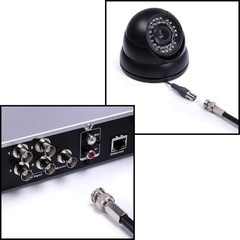 BNC Male to RG59 RG6 Twist On Connector CCTV Security Coax Cable Camera Lot