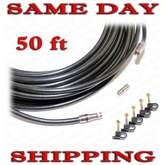50 FT RG11 COAXIAL UNDERGROUND CABLE DROP INDOOR/OUTDOOR w Gel COAX RG-11 50′