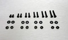 Schwarze Phono Schrauben Set M2 Inbusschrauben für Tonabnehmer / Headshell