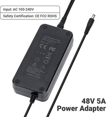 Adaptador de corriente de 48V y 5 A para amplificador receptor estéreo Bluetooth