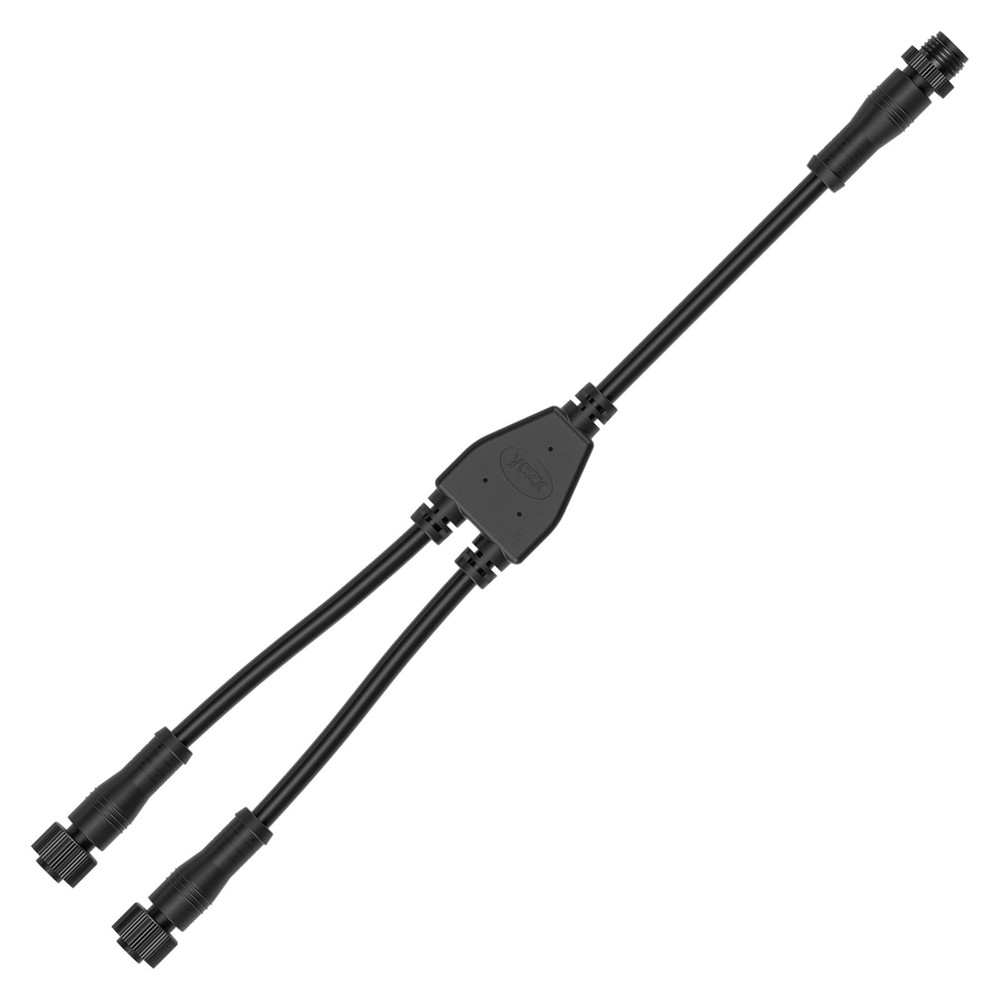 4 Core 4 Pin IP68 Y Shape 1 Male To 2 Female Splitter Connector 20AWG 15mm Nut