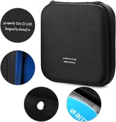 CD Case 28 Capacity Protective Zipper Disc Wallet Car EVA Shock-resistant