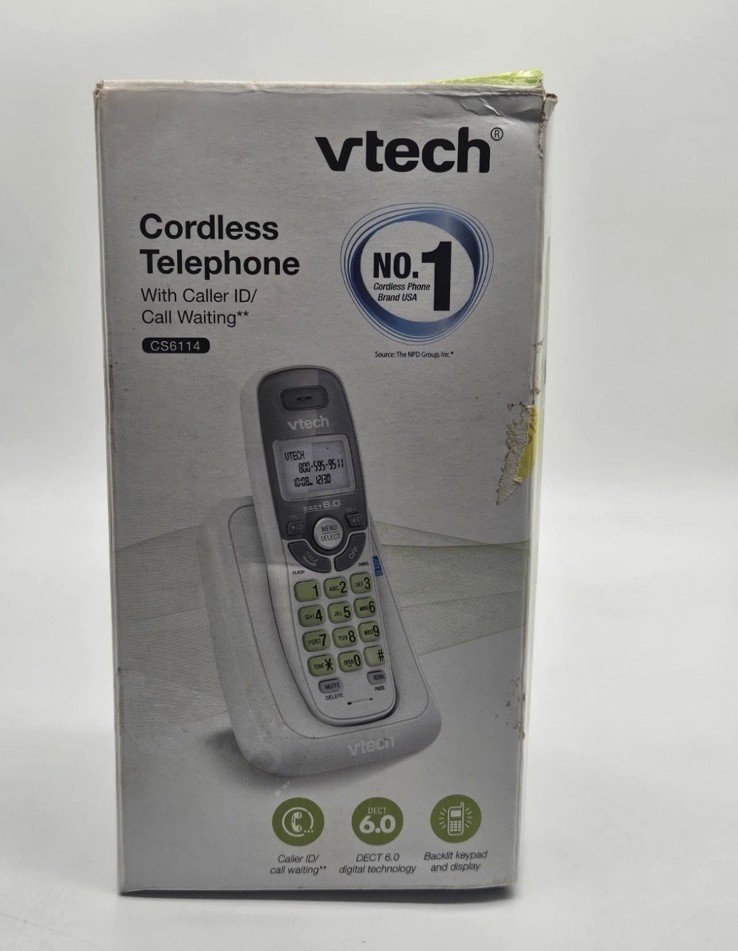 Vtech CS6114 DECT 6.0 Handset Cordless Telephone with Caller ID/Call Waiting NEW