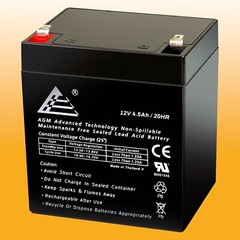 12V 4.5Ah Scooter Battery Replaces 4.5Ah Enduring 6FM4.5, 6 FM 4.5