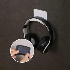 Wall-Mount Headphone Hanger Hook Adhesive No-Drill Gaming Headset Stand Hat Rack