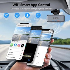4K Mini Dash Cam Front，Front Dash Camera for Cars，WiFi Car Camera with Voice Con