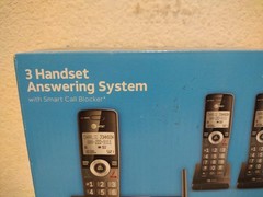 AT&T Cordless Phone Answering Machine Call Block Caller ID 3 Handsets. A