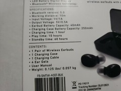 SURGE True Wireless Earbuds with Charging Case 10 Hours Play Time Free S&H