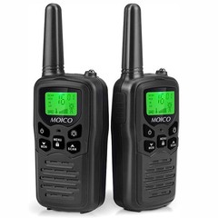 2 PACK Long Range 100 Mile Waterproof Walkie Talkie Two Way Radio Charge Headset