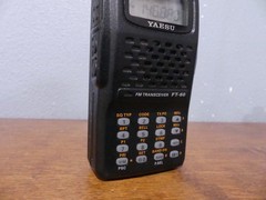 Lot 2 Yaesu FT-65 Dual Band & FT-60 FM Handheld Transceiver w/ NC-88B AC Adapter
