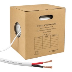 2/16AWG Speaker Wire 16 Gauge CCA Home Theater Audio In-Wall Cable 500FT
