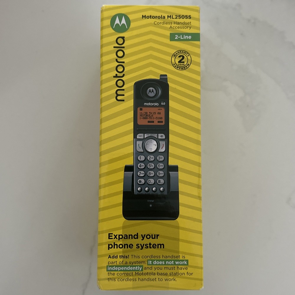 Motorola Voice Motorola Ml25055 Dect 6.0 Accessory Handset For 2-Line Business